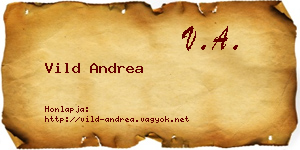 Vild Andrea névjegykártya